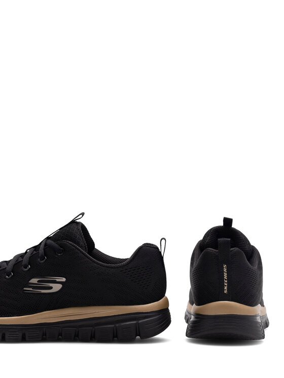 Skechers Tenisice Skechers GRACEFUL 12615 BKRG Crna