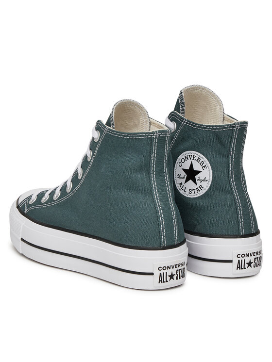 Converse Кеди Converse Chuck Taylor All Star Lift Platform A12596C Зелений