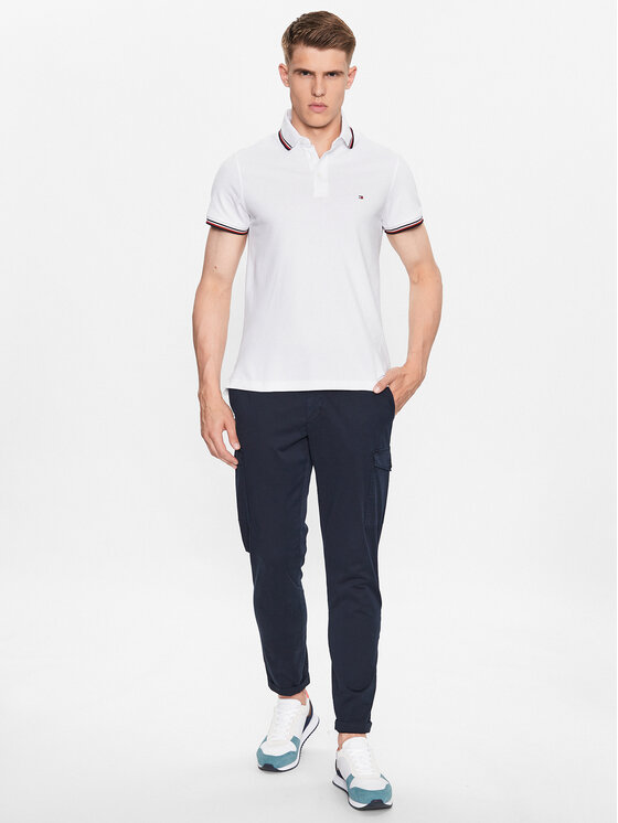 Tommy Hilfiger Tommy Hilfiger Polo 1985 MW0MW30750 Bianco Slim Fit