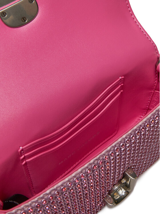 Marc Jacobs Kabelka Marc Jacobs The Rhinestone J Marc Mini Shoulder Bag H912M06RE22 Ružová