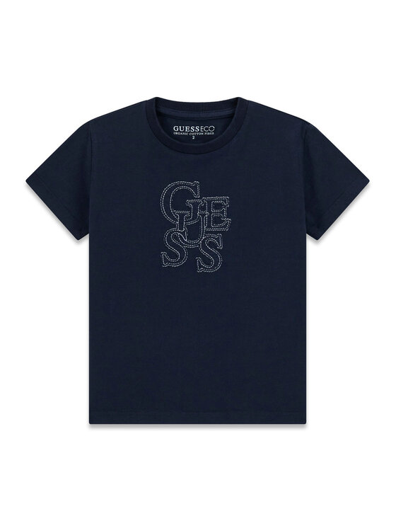 Guess Guess Camiseta N6RI17 grK8HM4 Azul marino Regular Fit