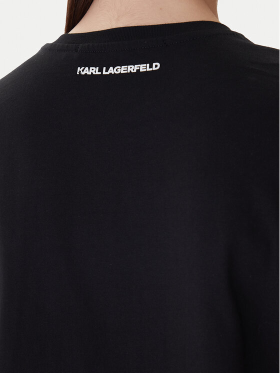 KARL LAGERFELD KARL LAGERFELD Camiseta A1W17019 Negro Regular Fit