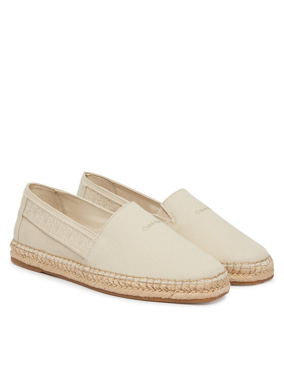 Calvin Klein Espadrillas Calvin Klein Espadrille Webbing Cv HM0HM02075 Écru