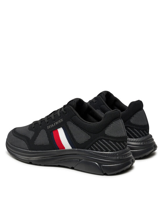 Tommy Hilfiger Tenisice Tommy Hilfiger Modern Runner Knit Evo Ess FM0FM05245 Crna