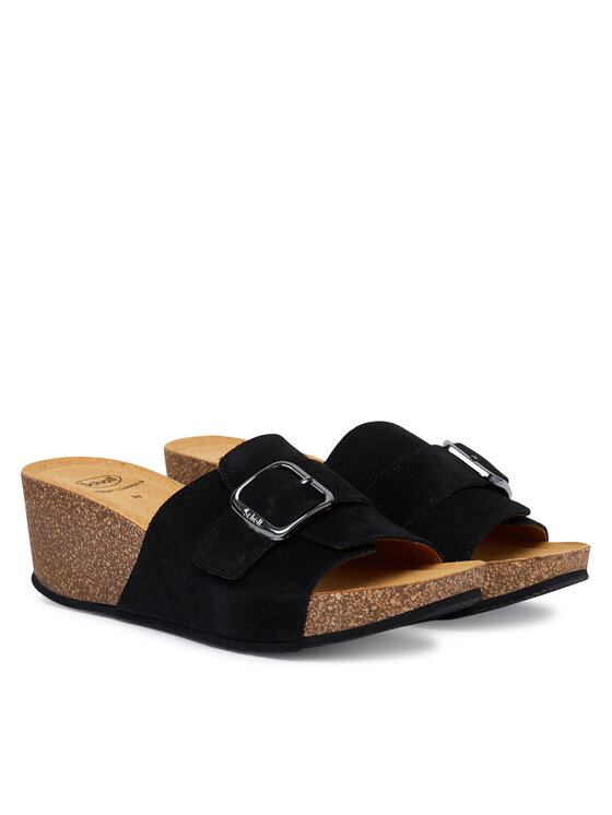 Scholl Шльопанці Scholl Tropica Buckle Med. MF00880 Чорний