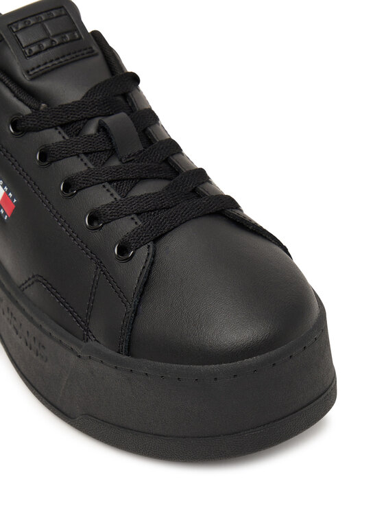 Tommy Jeans Sneakersy Tommy Jeans Platform Logo Sneaker EN0EN02961 Czarny