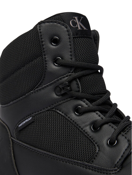 Calvin Klein Μπότες Χιονιού Calvin Klein Lace-Up Bootie V3X5-83190-1485 D Μαύρο