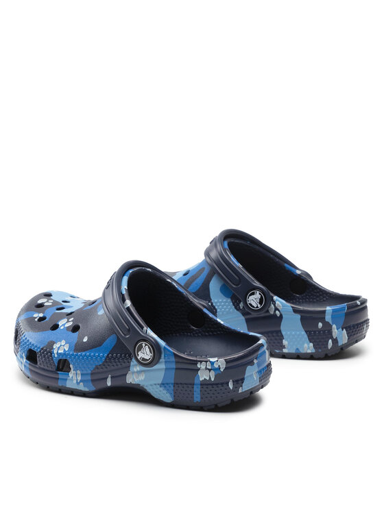 Crocs Чехли Crocs Classic Camo Clog K 207594 Син