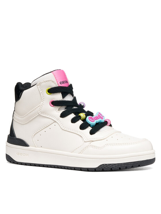 Geox Laisvalaikio batai Geox J Washiba Girl J66HXI 000BC C0404 S Balta