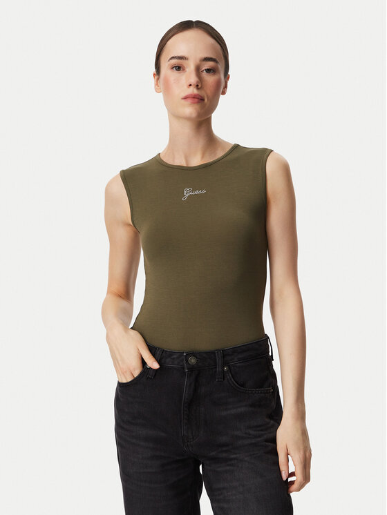 Guess Guess Top W6YP17 K3881 Caqui Regular Fit