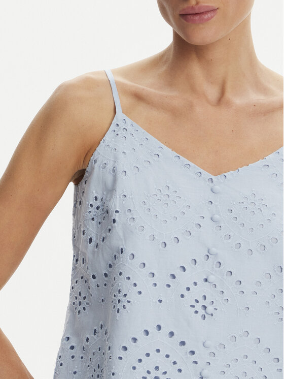 Pieces Pieces Топ Vilde 17156563 Блакитний Regular Fit