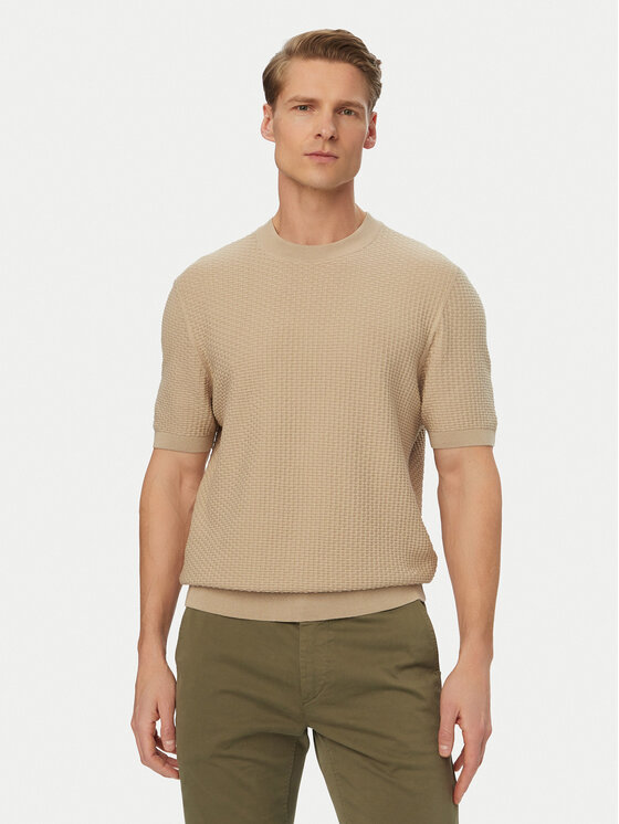 BOSS BOSS Светр H-Nilton 50560468 Світло-бежевий Regular Fit