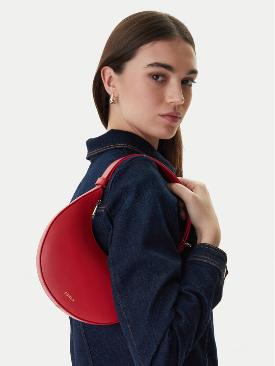 Furla Ročna torba Furla Delizia Mini WE00649 AX0733 CN 4484S Rdeča