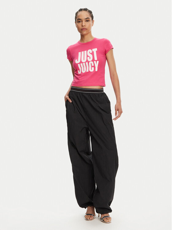 Juicy Couture Juicy Couture Футболка Just Juicy JCGCT125040 Рожевий Slim Fit