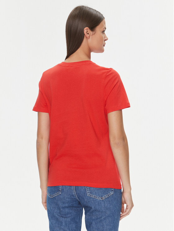 Tommy Hilfiger Tommy Hilfiger T-Shirt Logo WW0WW40276 Πορτοκαλί Regular Fit
