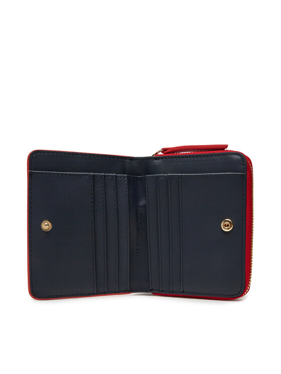 Tommy Hilfiger Pénztárca Tommy Hilfiger Th Logotape Med Za AW0AW17408 Piros