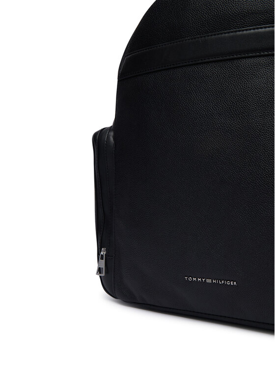 Tommy Hilfiger Mochila Tommy Hilfiger Th Business Leather Backpack AM0AM14684 Negro