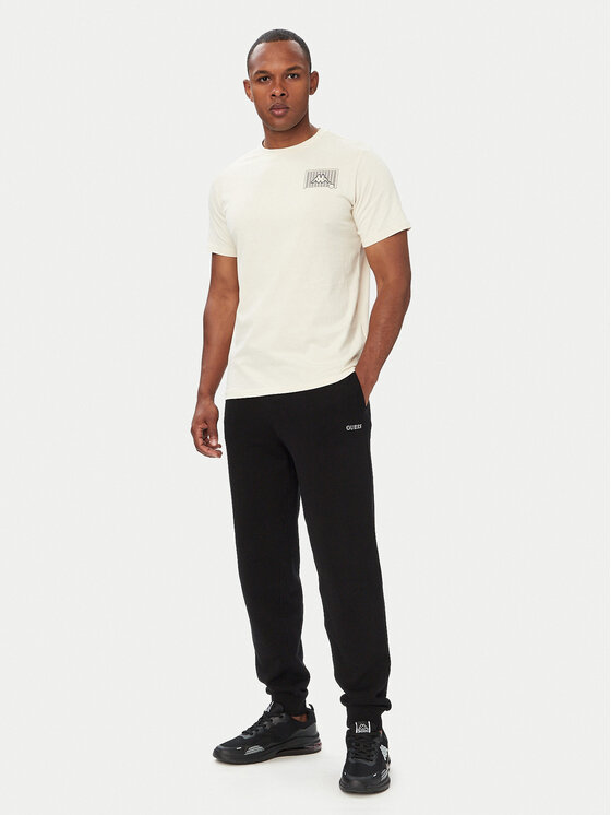 Kappa Kappa T-Shirt 322P14W Κρεμ Regular Fit