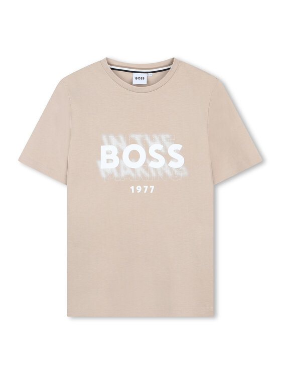 BOSS BOSS Футболка J52046 D Бежевий Regular Fit