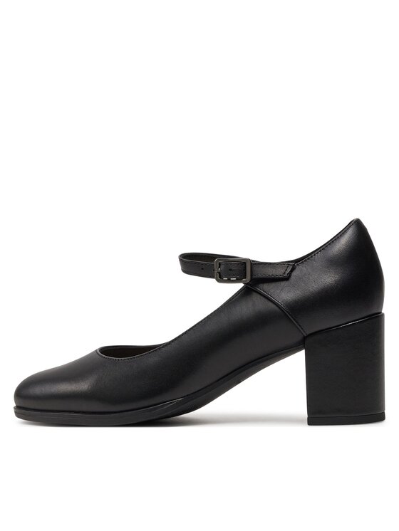 Clarks Czółenka Clarks Freva55 Strap 26172052 Czarny