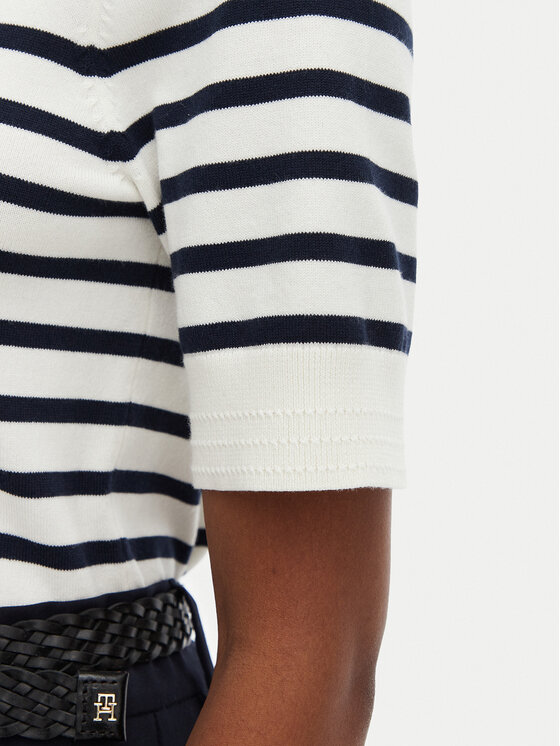 Tommy Hilfiger Tommy Hilfiger Sweater WW0WW49705 Krém Regular Fit