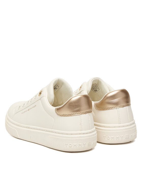 Tommy Hilfiger Сникърси Tommy Hilfiger Low Cut Sneaker T3A9-33983-1355 D Бял