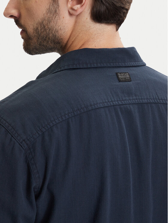 G-STAR G-Star Raw Srajca Clean D25196-D454 Mornarsko modra Regular Fit