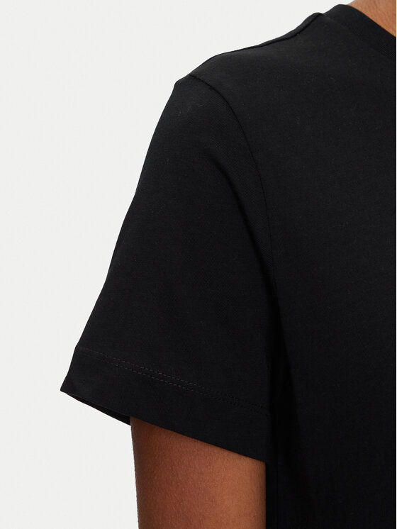 Gant Gant T-Shirt Bisiklet Yaka 4200277 Μαύρο Regular Fit