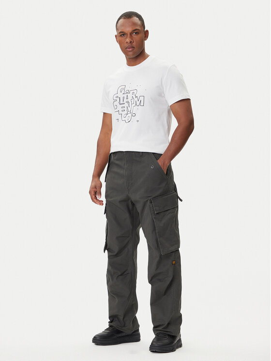 G-STAR G-Star Raw Pantaloni di tessuto R-3N D25224-D191 Grigio Straight Fit