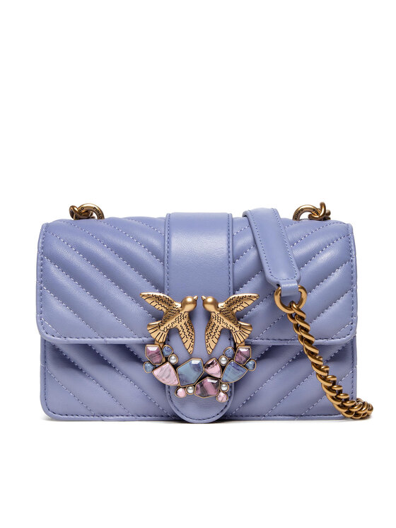 PINKO Rankinė Pinko Love Mini Icon Chevron Je Cl AL 22-23 PLTT 1P22UK A03Z Violetinė