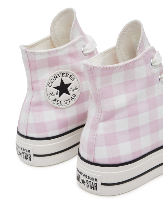 Converse Кеди Converse Chuck Taylor All Star Lift Platform Gingham A13663C Рожевий