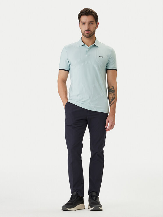 BOSS BOSS Polo Chip Hexa 50554561 Turquesa Regular Fit