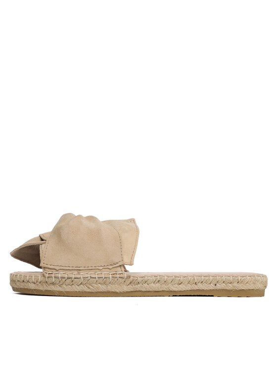 Manebi Еспадрильї Manebi Sandals With Knot M 1.1 JK Бежевий