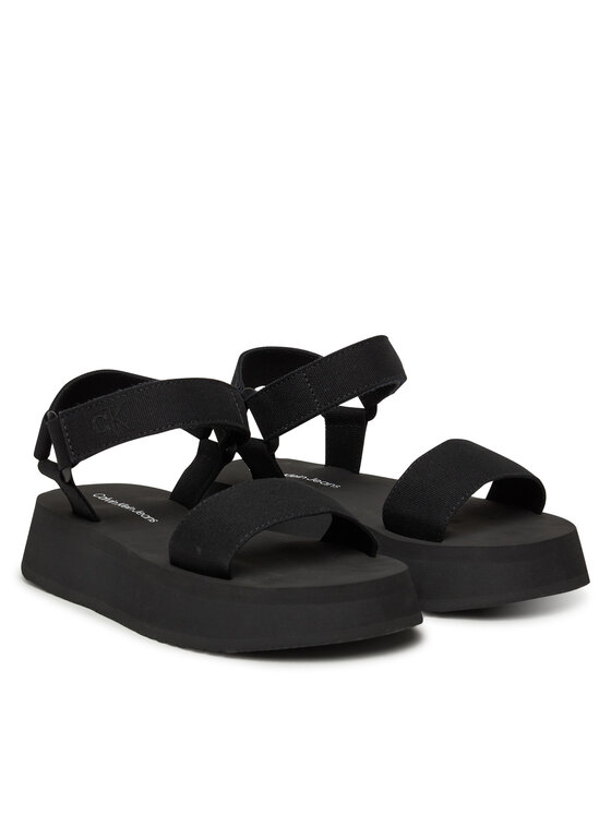 Calvin Klein Jeans Sandale Calvin Klein Jeans Sandal Velcro Webbing Mg YW0YW01693 Negru