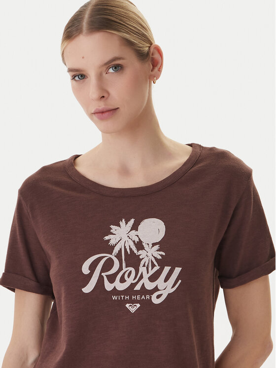 Roxy Roxy Camiseta Oceanwave ERJZT06096 Beis Loose Fit