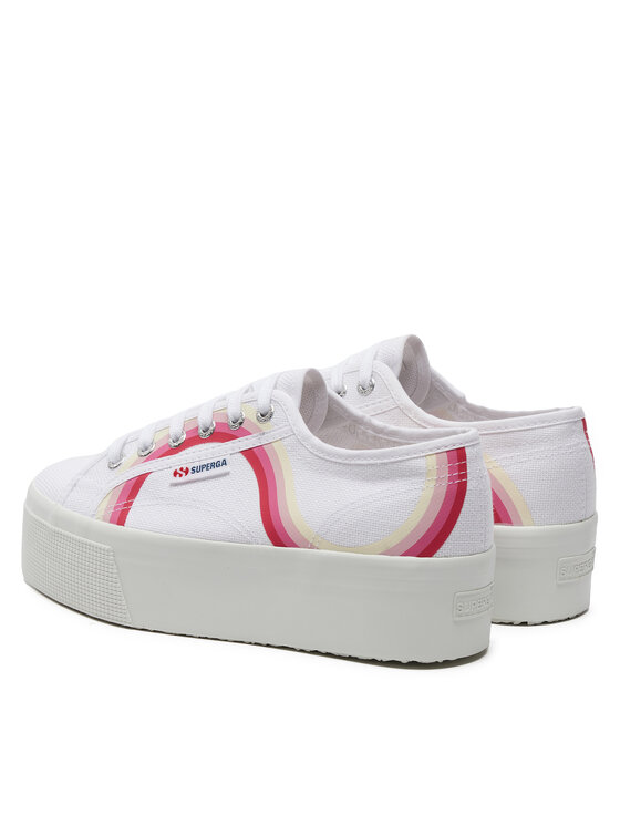Superga Tenis superge Superga Round Stripes 2790 S4128TW Bela