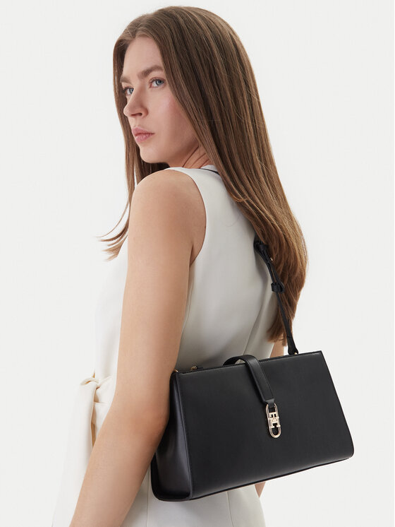 Tommy Hilfiger Geantă Tommy Hilfiger Th Libre Shoulder Bag AW0AW17718 Negru