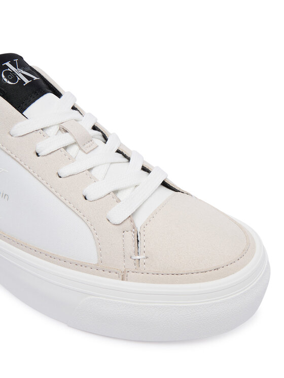 Calvin Klein Αθλητικά Calvin Klein Vulc Flatf Laceup HW0HW03086 Λευκό