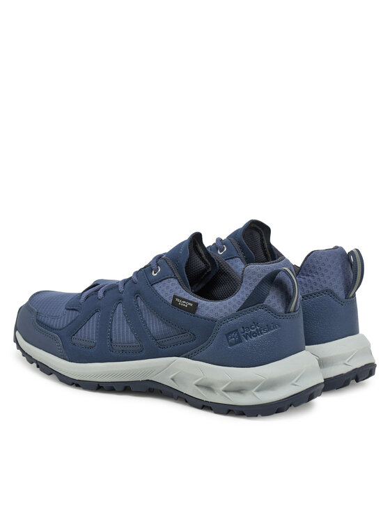 Jack Wolfskin Trekingová obuv Jack Wolfskin Woodland 2 Texapore Low 4051341 Tmavomodrá
