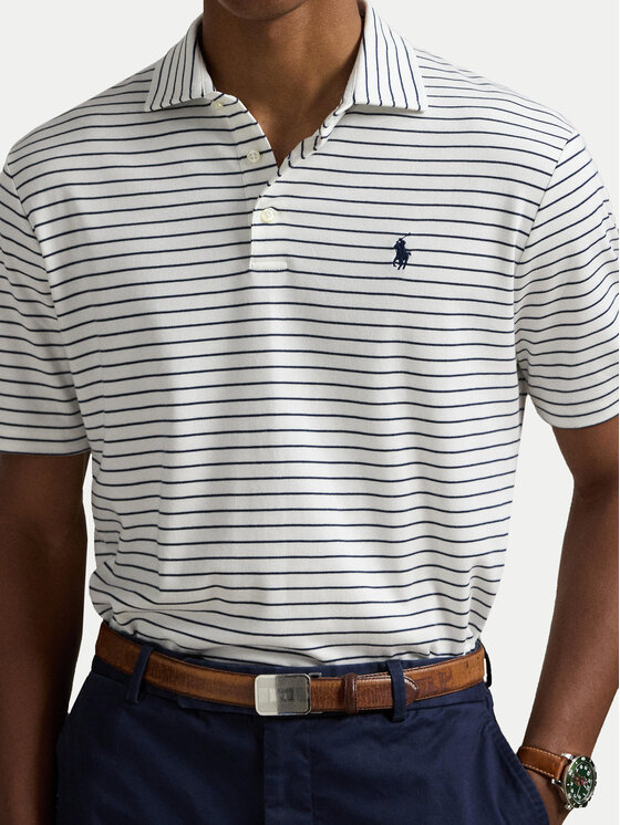 Polo Ralph Lauren Polo Ralph Lauren Polo marškinėliai 710969622001 Balta Slim Fit