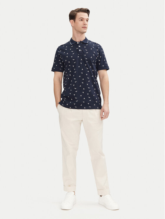INDICODE INDICODE Polo Lobster 41-155 Blu scuro Regular Fit