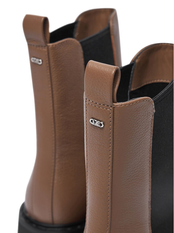 MICHAEL Michael Kors Kotníková obuv s elastickým prvkem MICHAEL Michael Kors Asher 40F4ASFE5L Hnědá