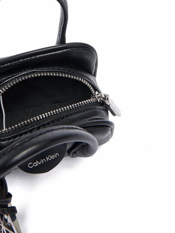 Calvin Klein Kulcstartó Calvin Klein Emblem Trio Mini Bag Charm LV04F1315G Fekete
