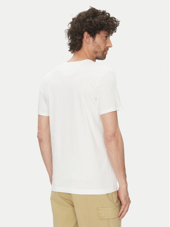 La Martina La Martina T-shirt Aloysius MARG30 JS206 Bijela Regular Fit