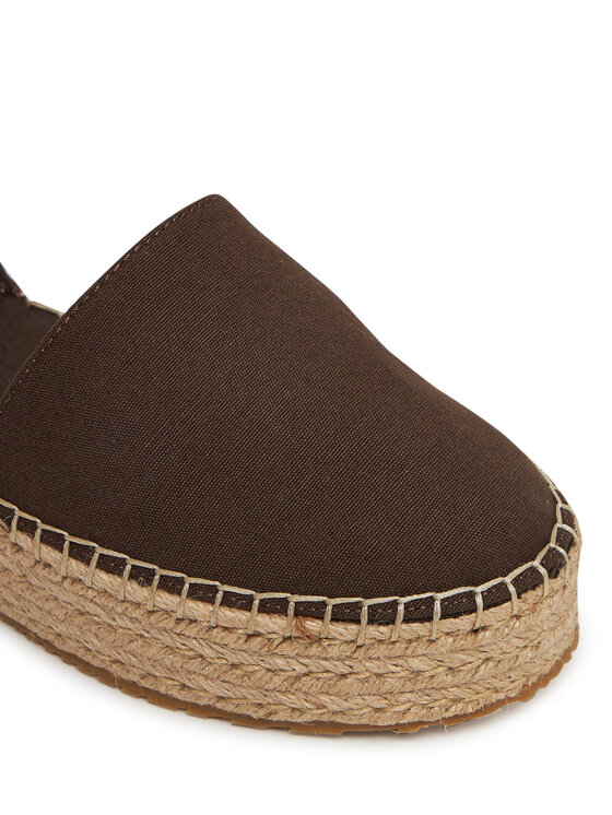 Calvin Klein Jeans Espadrilky Calvin Klein Jeans Flatform Espadrille Sling Mg YW0YW01735 Hnedá