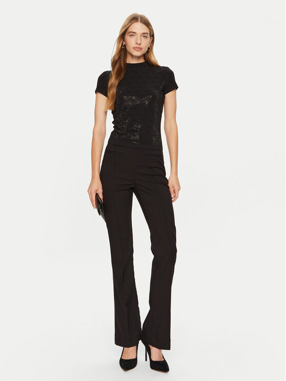 Guess Guess Футболка W4BI26 J1314 Чорний Slim Fit