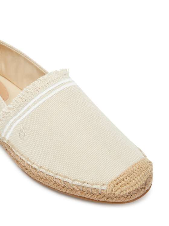 Tommy Hilfiger Espadrile Tommy Hilfiger Fringe Canvas Closed Espadrille FW0FW08881 Bež