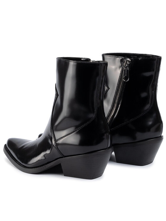 Calvin Klein Jeans Botki Calvin Klein Jeans Arianna Box Calf R0727 Czarny
