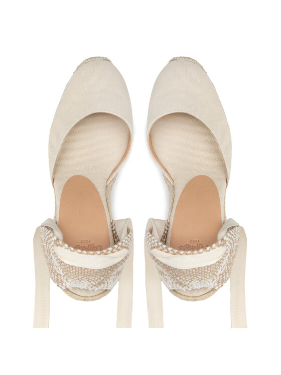 Castañer Espadrilky Castañer Carina/8ED/001 Béžová