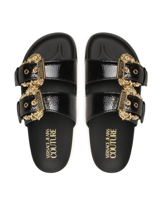 Versace Jeans Couture Nazouváky Versace Jeans Couture 74VA3SM1 ZS539 Černá